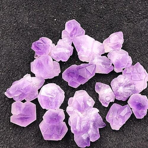 Natural Amethyst Raw Quartz Small Cluster Healing Reiki Stone Crystal Point Specimen Home Decor Raw Crystals Minerales