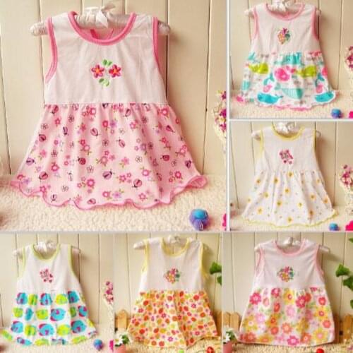 2016 new 1pcs baby dress summer dress for birthday party girl dress 1 year birthday dress FRE5854