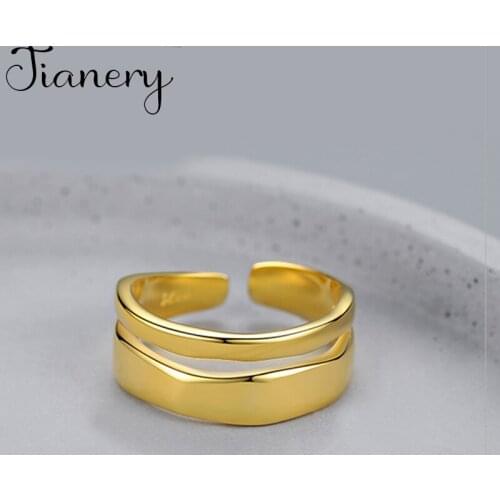 New Hot Gothic Chain Rings For Women Wedding Rings Ladies Accessories Fashion Charm Jewelry Wholesale 2021