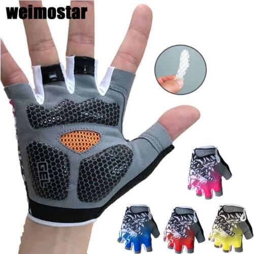 Weimostar New Cycling Bike Bicycle GEL Anti-Slip Breathable Shockproof Sports Half Finger Glove M-XL