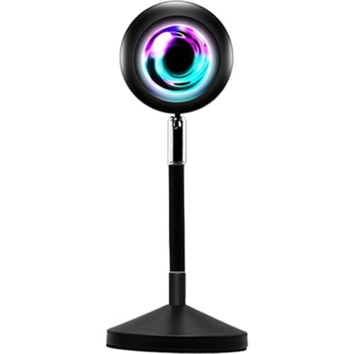 New Colorful Sunset Lamp Remote Control RGB Sunset Projection Lamp Rainbow Atmosphere Led Light for TikTok