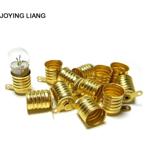 JOYING LIANG E10 Small Lamp Base Screw Type Student Physics Experiment Bulb Seat Old Falslight Lamp Holder 10pcs/lot