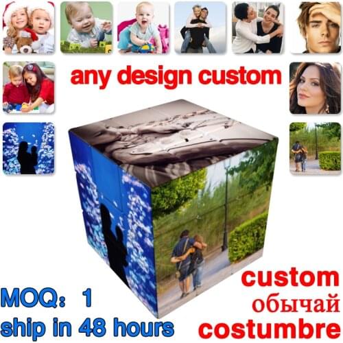 Cubo Magico Print Personalized Magic Cube 3x3x3 Profissional Cubing Speed Story Puzzles Stickerless Custom Made Toys Gift