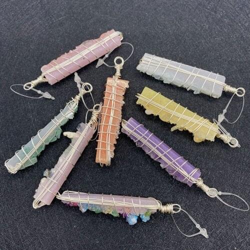 Wholesale Multicolor Irregular Shape Pendant Natural Stone Material for Jewelry Making DIY Handmade Accessories Beading Fashion