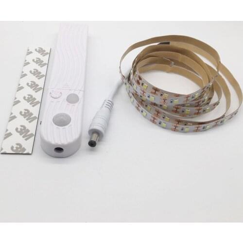 Smart Turn ON OFF PIR Motion Sensor & USB Port LED Strip Light Flexiable adhesive lamp tape For Closet Stairs Kitchen Cabinet