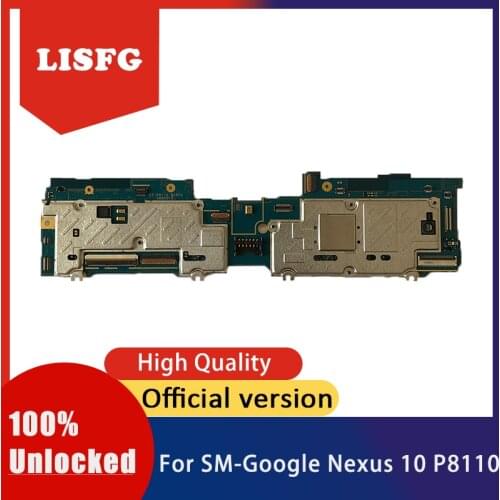 Replacement mainboard with full chips for Samsung Galaxy Google Nexus 10 P8110 Motherboard good working full tested logic board