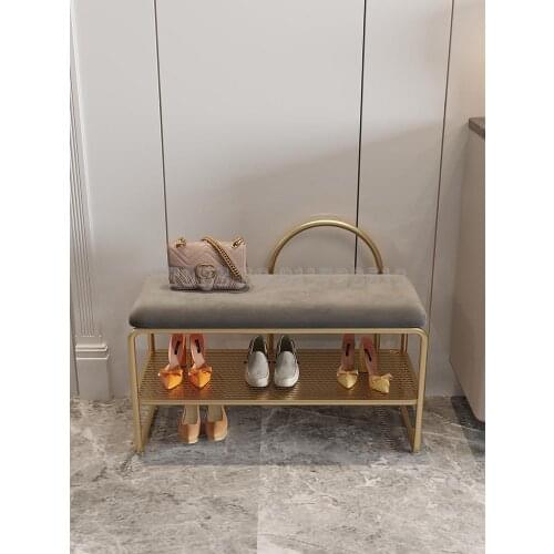 Ou Shoe Stool Home Door Simple Shoe Stool Light Luxury Entry Long Stool Sit-on Shoe Rack Bed Foot Stool