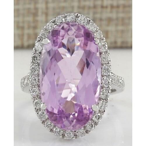 Womens Vintage Punk Style S925 Silver Purple Zircon Ring Engagement Wedding Gift Jewelry Ring Wholesale