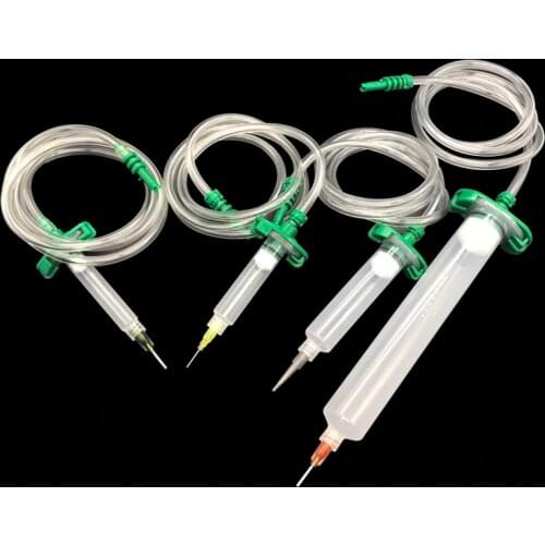 1Set Liquid Dispenser Solder Paste Welding Fluxes Adhesive Glue Syringe Dispensing Needle Sets for Welding Tools