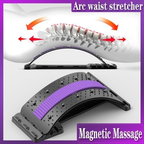1pc Magnetic Therapy Back Massager Stretcher Neck Stretch Tools Cervical Pillow Lumbar Spine Support Corrector pain Relief
