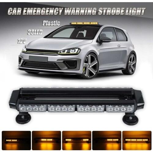 20" 50cm LED 12V LED Truck Car Strobe Light Light Bar Flashing Beacon Light Roof Emergency Warning Signal Lamps Trailer for Jeep