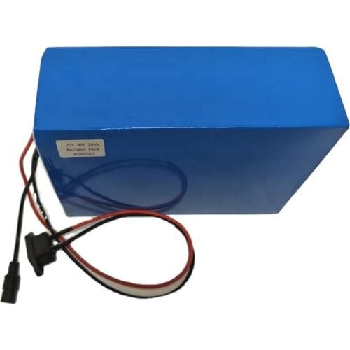 36V 20Ah rechargeable lithium ion battery pack with bms