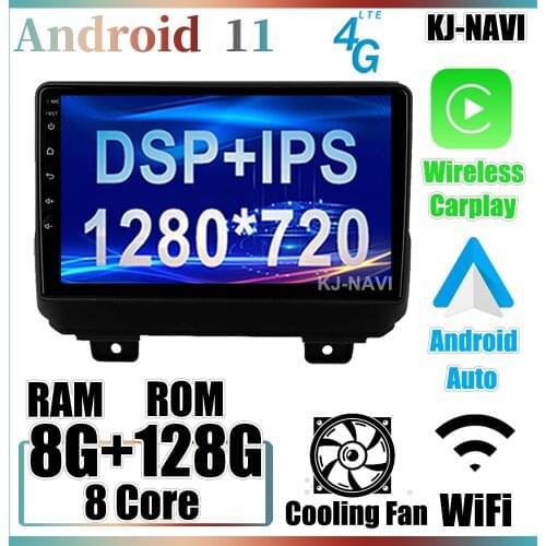 Android 11 Car Radio For Jeep Wrangler 4 JL 2018 2019 No 2din 2 Din Dvd Carplay Video Player 360 Camera with Canbus Multimedia