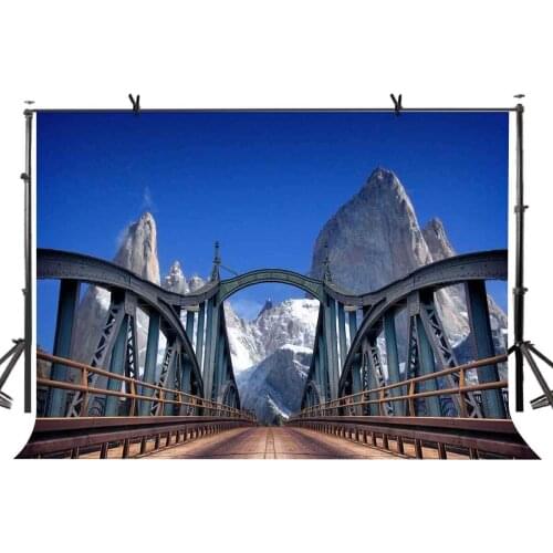 7x5ft Natural scenery Backdrop Dangerous suspension bridge natural scenery background and Studio Photography Backdrop Props