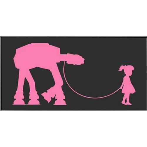 A Girl and Her At Sticker Science Fiction Movies Decal For Girls Laptop Car Decor