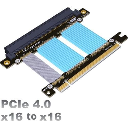 ADT-Link PCI express 4.0 x16 Extension Cable Gen 4.0 PCIe x16 slot Extension Cable PCIe For GTX3080ti,RX5700xt Graphics Cards
