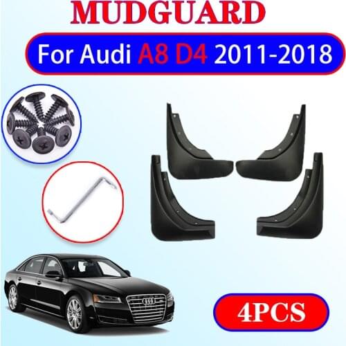 Car Mudflap for Audi A8 D4 2011~2017 Fender Mud Guard Flap Splash Flaps Mudguards Accessories 2012 2013 2014 2015 2016 3rd 3 Gen