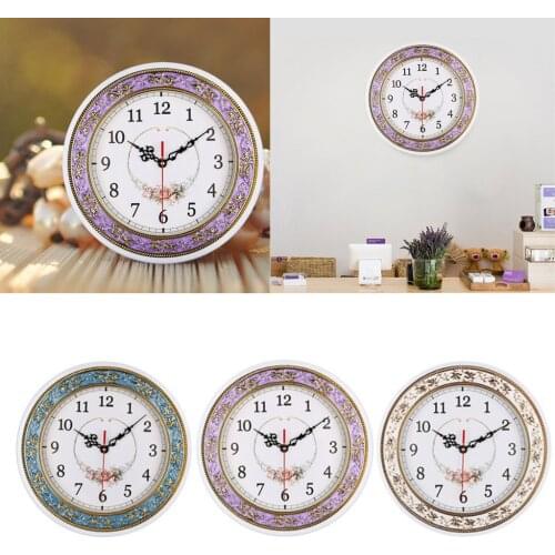11inch Silent Non-Ticking Wall Clock Battery Operated, Modern Round Living Room School Clock
