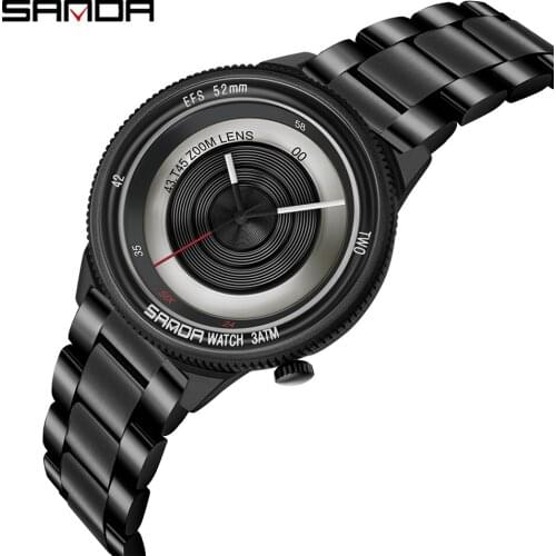 Fashion Sanda Brand Style Mens Business Watches Quartz Wrist Watch Luxury Male Men Classic Clock Meeting Work Relogio Masculino