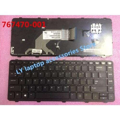 For HP ProBook 440 G0 440 G1 445 G1 430 G2 440 G2 445 G2 original laptop keyboard US keyboard with frame 767470-001
