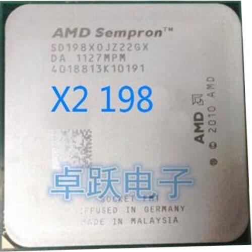 AMD Sempron X2 198 2.5 GHz Dual-Core CPU Processor SD198XOJZ22GX Socket FM1 free shipping