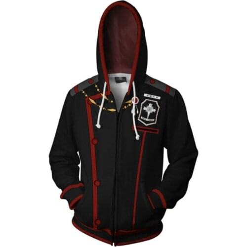 D.Gray-man Cosplay Costumes Allen Walker Polyester Fashion zipper Hoodie School Uniforms Jackets Hallowen Sportswear