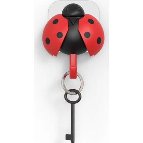 Stacked creative beetle key hook gravity sensing wings automatically open creative lovely key hook