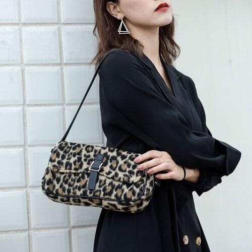 Fashion Brand female Women Bag Small Shoulder crossbody Bag New Leopard Handbag Korean Style Underarm Bag bolsa feminina