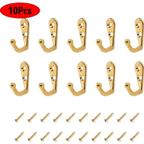 10pcs 30*12mm Antique Coat Hook Small Hanging Single Alloy
