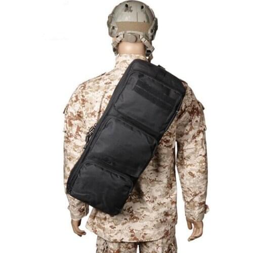 New Outdoor Tactical Airsoft Carrying Dual Rifle Case MP5 Gun Bag Military CS Hunting Shoulder Pouch Rifle Gear Bag