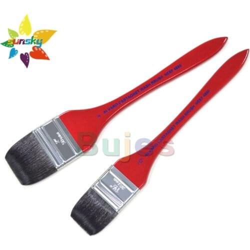 Original NEEF AIVARO 4880 Squirrel hair Mixed hair Watercolor flat brush Long rod Flat head brush for coloring spreading