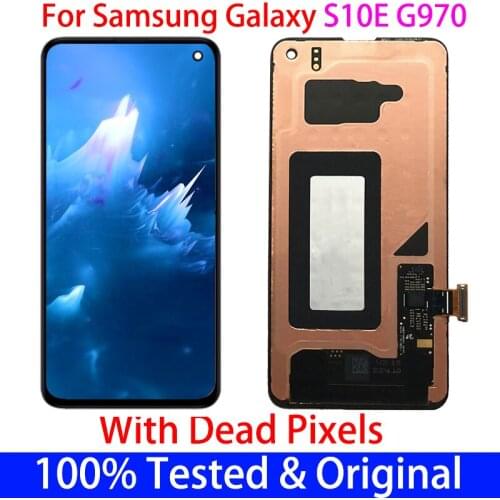 Original Amoled 6.1" LCD For SAMSUNG Galaxy S10 G973 G973F/DS G973U Display+Touch Screen Digitizer With Dead Pixels Replacement