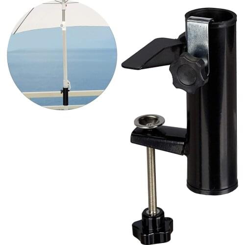 Steel Parasol Holder Balcony Umbrella Stand Umbrella Holder for Outdoor Square Balcony Pole Convenient