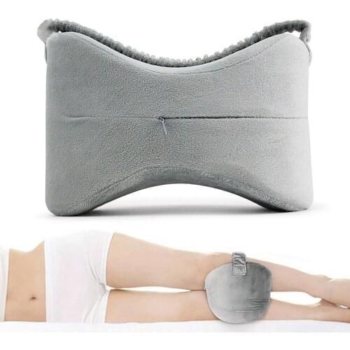 Memory Foam Knee Pillow Leg Cushions Side Sleeper Body Pillows Travel Under Knee Sleeping Gear Sciatica Pain Relief Back Support