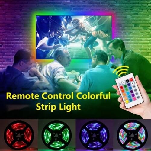 RGB Led with 16 Colors Remote Control Non-waterproof Symphony Neon Decorative Light with USB Powered Color Led for Room