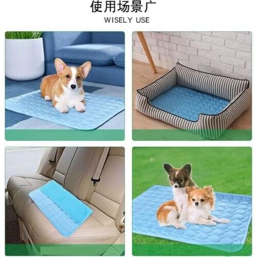 Dog Cooling Mat Summer Pad Mat for Dogs Cat Breathable Blanket Cat Ice Pads Washable Sofa Breathable Pet Dog Bed Pet Mat