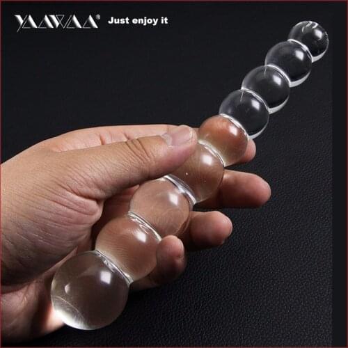 Glass Dildo Women Massager Wand Pyrex Crystal Dildo Lifelike Glass Dildo Crystal Penis Anal Plug Toys Adult toy