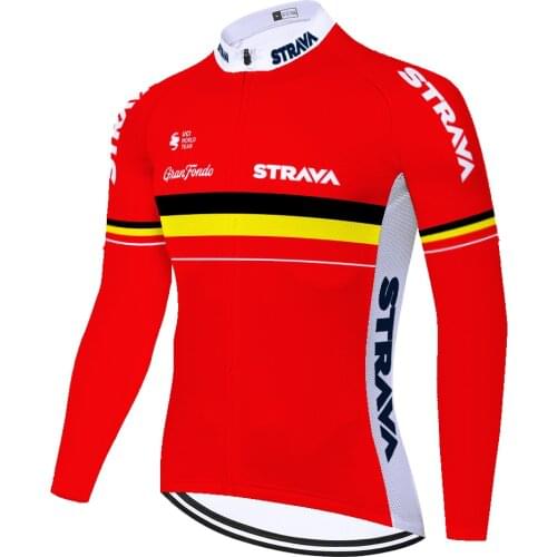 Strava Summer Spring Ropa Tricota Mallots Bike Clothing Men Cycling Long Sleeve Maillot Ciclismo Hombre Jersey Ciclismo
