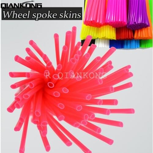 Universal Motorcycle Dirt Bike Wheel Rim Spoke Skins Covers Wrap Tubes Decor Protector Kit FOR EXC Yamaha YZ Honda pit bike