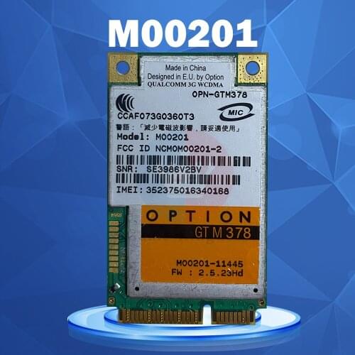 3G WLAN CARD for GTM378 M00201 Mini PCI-E 3G WLAN WIFI Card HSDPA GPS