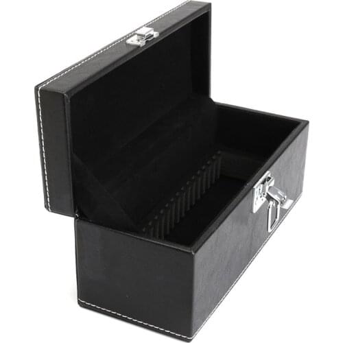 Storage Box Coin Slab Jewelry PU Compound Plywood Style Bundle Coins Display Box Case For Home Organization