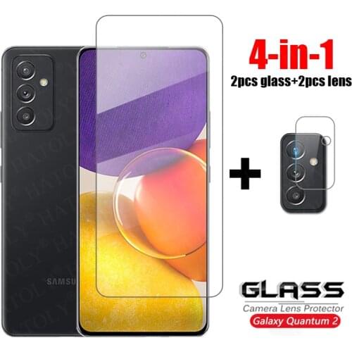 For Glass Samsung Galaxy Quantum 2 Tempered Glass For Samsung A Quantum 2 Phone Screen Protectors Camera Glass Galaxy Quantum 2