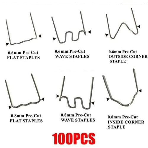 100/500PCS Plastic Welding Machine Auto Bumper Repair Welding Machine 0.6/0.8MM Hot Staple Welding Machine Hot Melt Welding Tool