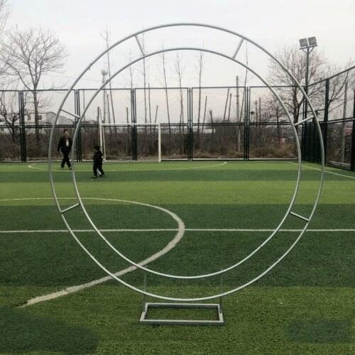 2M Wrought Iron Ring Shelf Flower Door Wedding Props Background Decoration Arch Stage Party Arrangement for Flower Wall Stand