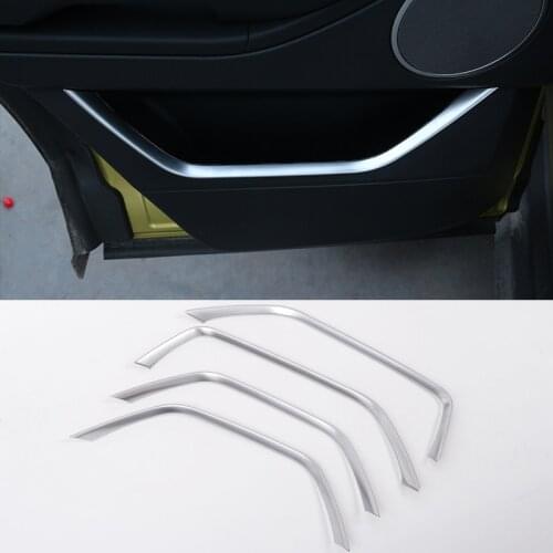 4 Pcs LHD and RHD For Land Rover Range Rover Evoque 2012-2017 Car-Styling ABS Chrome Car Door Decoration Trim Strips Accessories