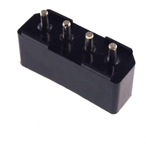 50 pcs 5.08 mm 4 Pin D Shape Wafer Male Contact Pin Vertical PCB 8981 IDE 4 Pin D ATX / EPS Power Connector Black Solid Terminal