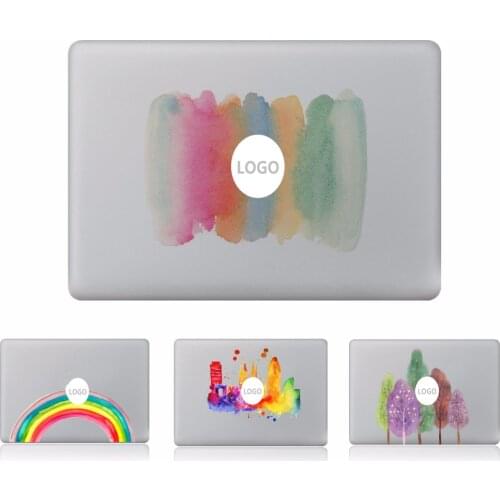 Watercolor Rainbow Tree Vinyl Decal Laptop Sticker For DIY Macbook Pro Air 11 13 15 inch Laptop Skin