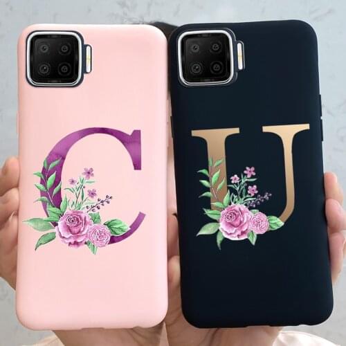 Letters Case For Oppo Reno4 Lite Case Soft Bumper Back Cover Reno 4 SE Reno 4 F Reno 4 Lite Phone Cases For Oppo Reno4 SE F Lite