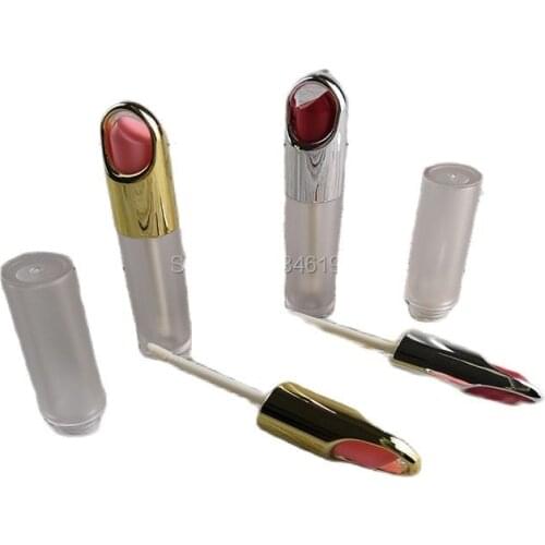 Lipbalm Shape Lip Glaze Tube 3.8g Froated Lipgloss Tube Transparent lip Gloss Container Empty Lipgloss Cosmetic Container 50pcs