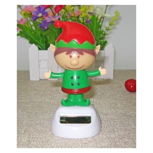 Solar Toy Shake Head To Furnishing Articles Vehicle Interior Lovely Flowers Car Solar Christmas Decorations Accessories 2021